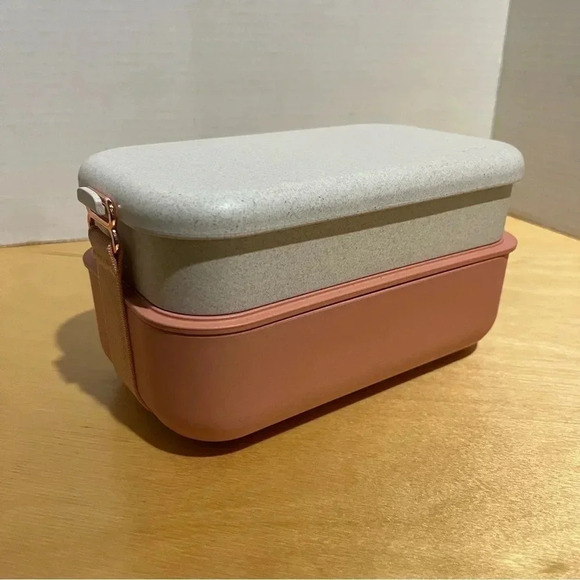 Our Place THE LUNCH BOX Bento Pink Dishwasher Safe Utensils *Missing Chopsticks - Picture 1 of 9